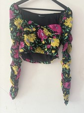 Floral Long Sleeved Cropped