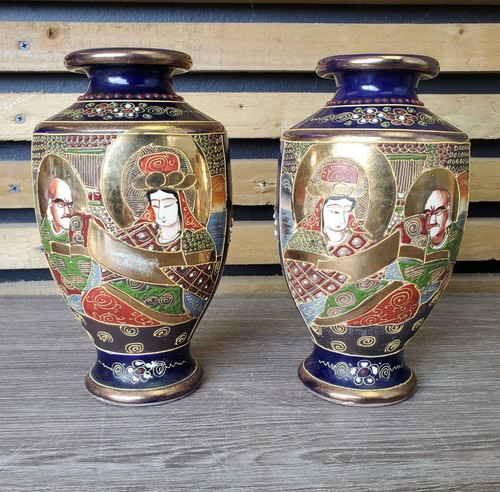 Satsuma style pair - satsuma,