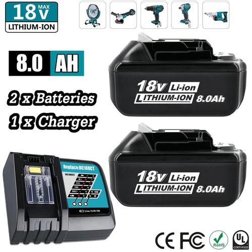 0ah battery and 1x - 8.0ah,