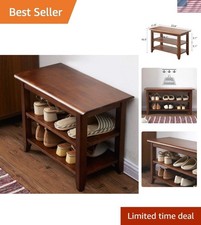 Chic Brown Rubberwood Storage