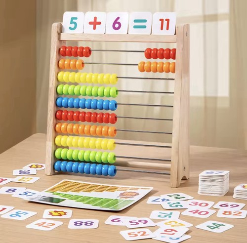 Wooden counting toy - wooden,
