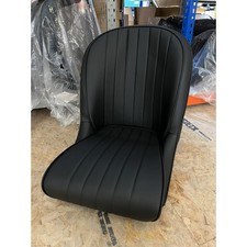 Cobra Roadster XL Bucket Seat - Black Vinyl with Piping
