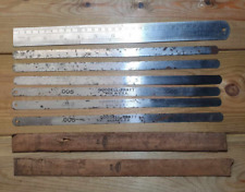 Vintage Long Feeler Gauges Moore Wright Goodell Pratt Starrett USA Tools Old VTG