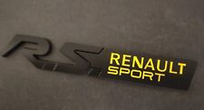 Logo monogram badge emblem Rs Renault Sport new Clio Mégane Twingo black new