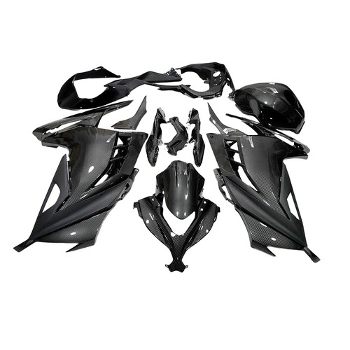 Carbon fiber effect fairing - carbon,