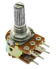Makertronics Long Shaft Dual Gang (Stereo) Linear 250k Potentiometer