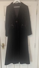 PER UNA Brown Velvet Evening Coat, Size 16L