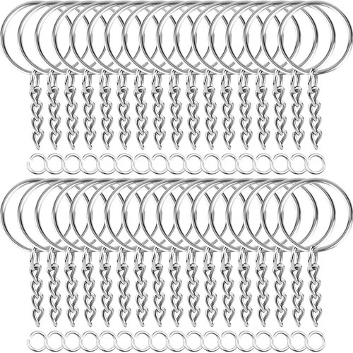 100keyring with chain and - with,