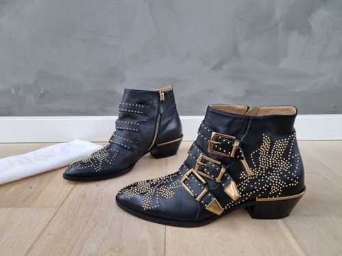 Chloé black leather chloe - **chloé**,