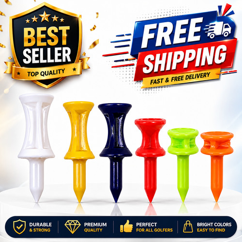 Plastic castle golf tees - golf,