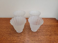 Set of 4 Frosted Fluted Bell