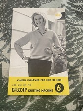 Passap Handknitting Machine No 382 Passap Knitting Machines 1940’s/50’s V Neck