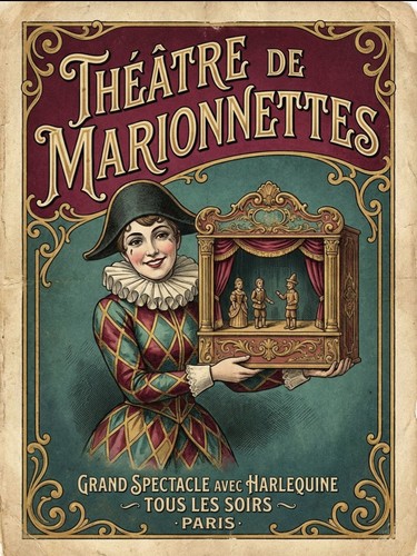 French marionette puppet - marionette,