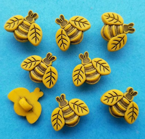 Craft buttons big bees yellow - bees,
