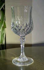Cristal d arques Longchamp wine glasses 16.5cm/6 1/2" all in superb condition 