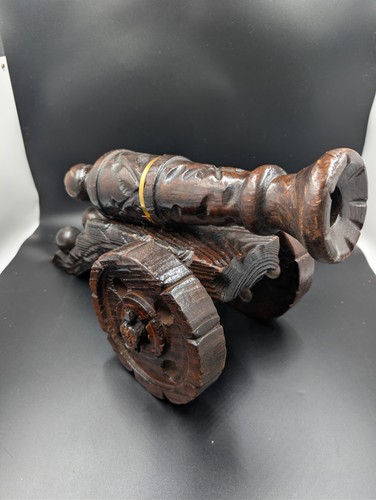 Hand carved hardwood - hand, artillery