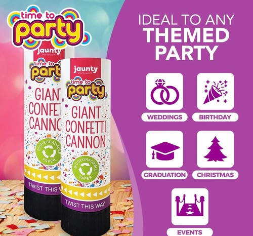 Giant confetti cannons - giant, large