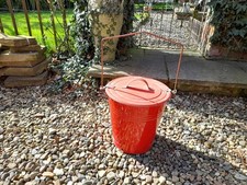 Vintage Red Fire Bucket Retro