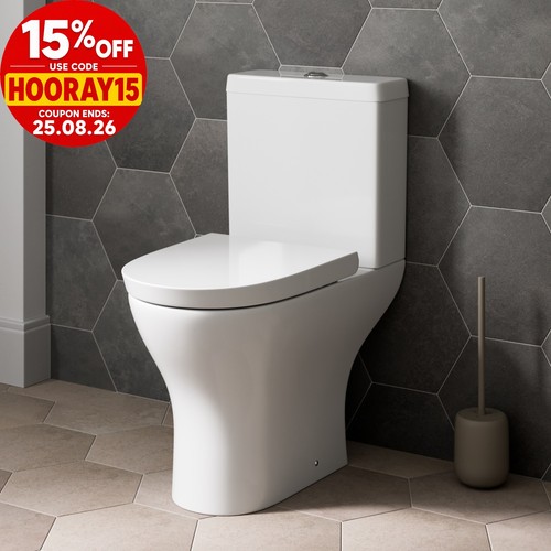 Close coupled toilet modern - close,