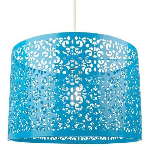 Moroccan designed matt teal - designed,