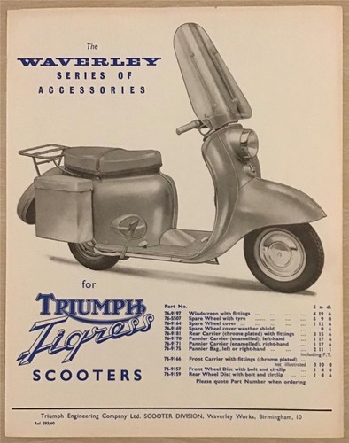 Triumph tigress scooter - triumph,