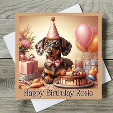 Dachshund Birthday Card
