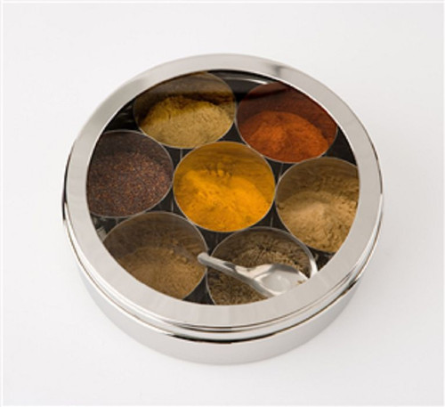 Indian spice tin box masala - tin,