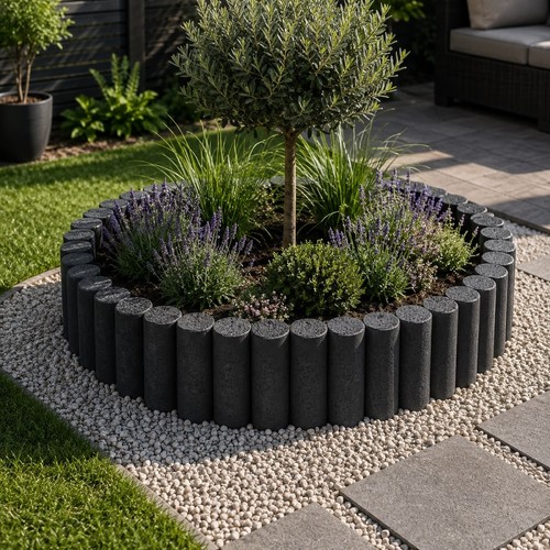 Concrete garden border - concrete, edging