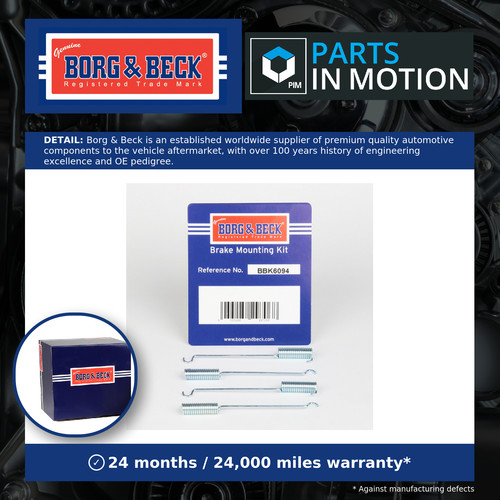 Hand brake shoe fitting kit - brake,