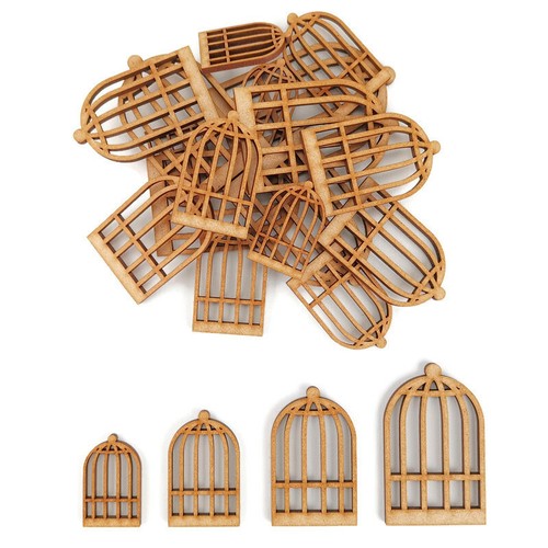 Bird cage mdf - mdf, shapes