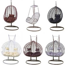 Outdoor Egg Chair Swing SET- Rattan Cocoon Swing Garden Seat COLLECT BLACKBURN