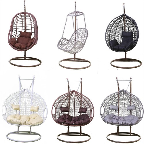 Outdoor egg chair swing set - outdoor, set-