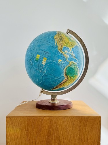 1970s illuminated globe by - globe,,