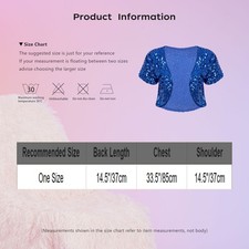 UK Women Glitter Sequin Crop