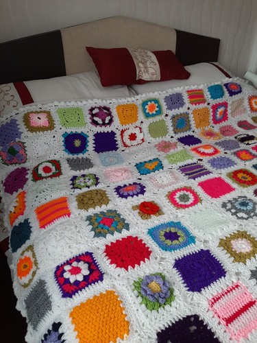 Double crochet blanket - crochet,