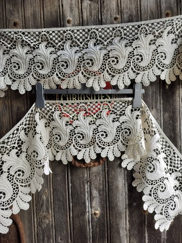 Vintage french cotton lace - vintage,