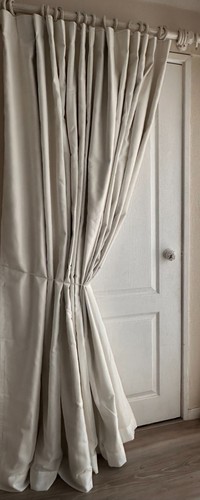 Voile curtains pair - voile, with