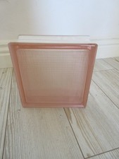 Rose Cross Hatched Glass