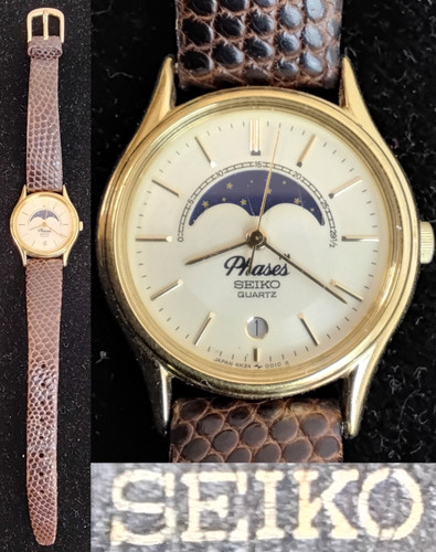 Seiko quartz moon - moon, wrist