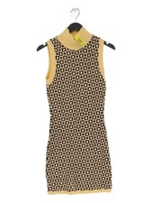 Zara Bodycon Midi Dress S in Yellow