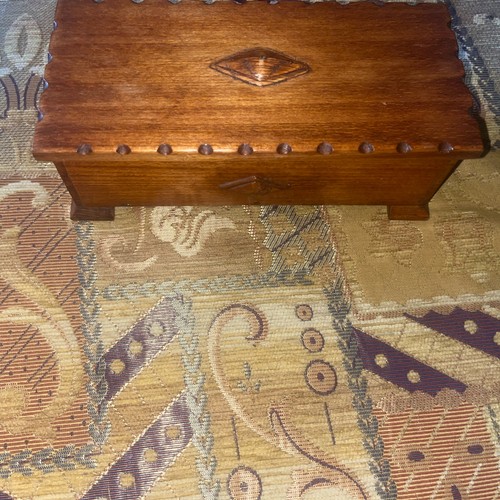 Vintage wooden trinket - wooden, or