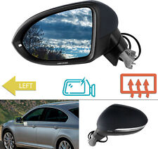 For VW Passat B8 2014-2018 Left Side Electric Heated Wing Door Mirror Primed LHD