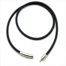  BLACK  LEATHER CORD  CHAIN
