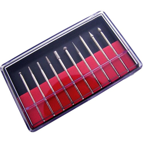 10pc diamond burr set rotary - 10pc,