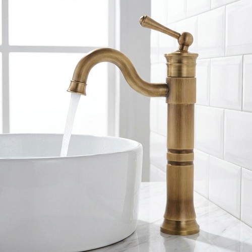 Retro antique brass bathroom - retro,