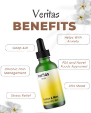 1500mg CBD Oil | Veritas 30ml | Sleep Aid, Anxiety & Stress Relief -Lemon & Mint