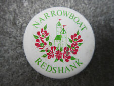 Redshank Narrowboat Pin Badge Button (L10B)