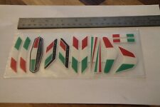 DUCATI ITALIAN FLAG COLOURS  MOTORCYCLE Badge Stickers Graphic Decal Kit