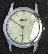 Everite Patina Men's Hand-Wind Peseux 320 Vintage Swiss Watch -- Spares/Repairs