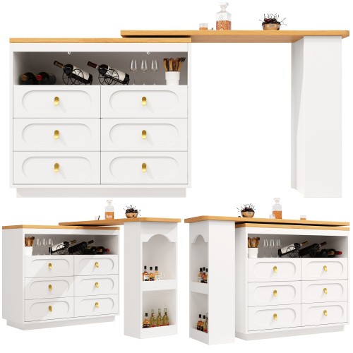 Rotating bar table kitchen - table,